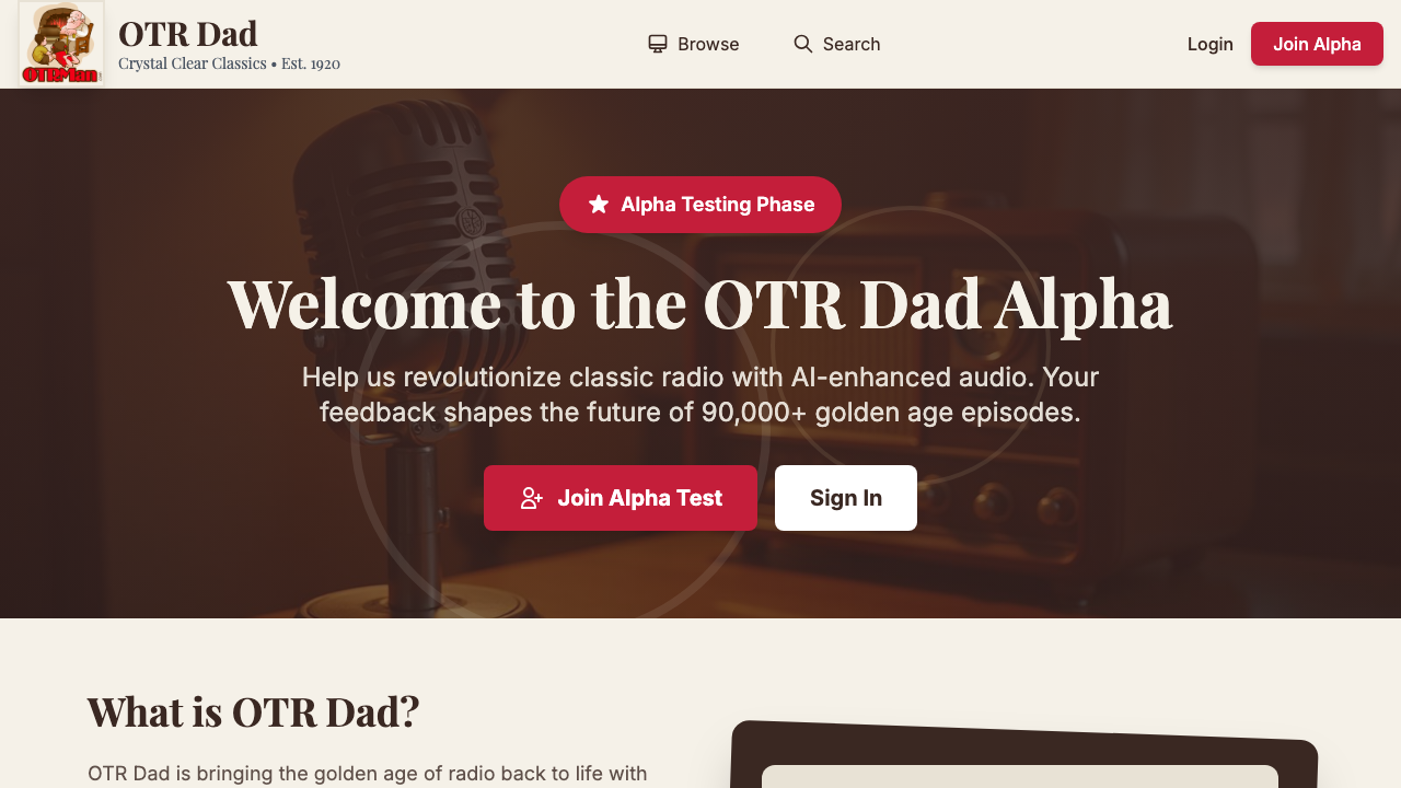 OTR Dad / OTRMan homepage